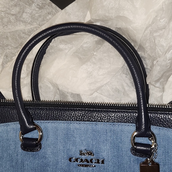 NWT NBU COACH MIA SATCHEL IN DENIM - Picture 4 of 16